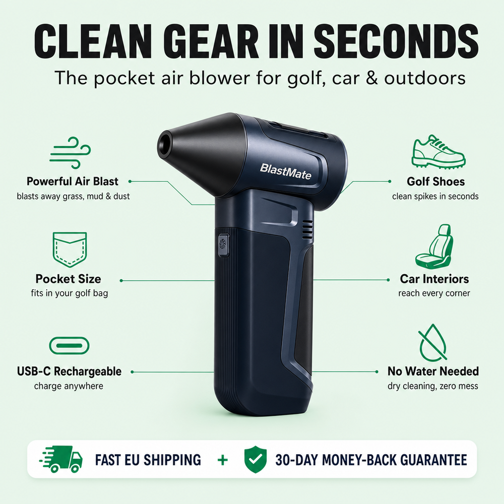 BlastMate Pocket Blower product infographic
