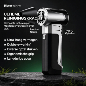 BlastMate Pocket Blower — hoofdfoto met Nederlandse tekst